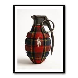 Ralph Lauren Fashion Inspired Grenade Wall Art   
